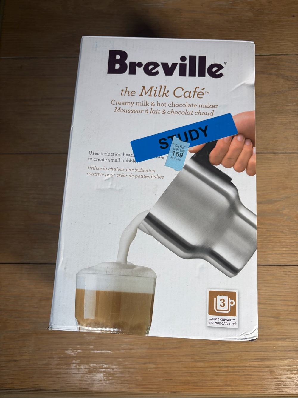 Breville Milk Cafe Induction Frother Hot Chocolate Maker BMF600XL 3-Cup NIB